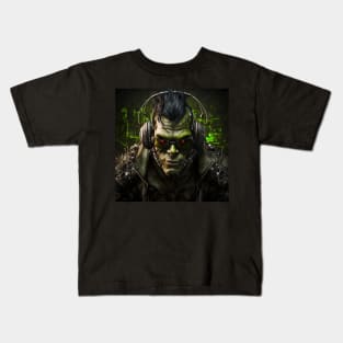 Cyberpunk Orc Gamer Kids T-Shirt